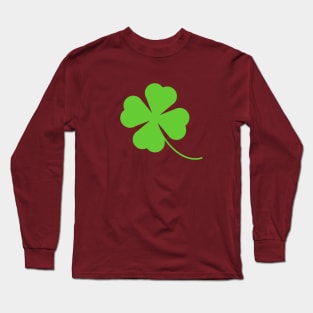 Lucky Four Leaf Clover Shamrock Long Sleeve T-Shirt